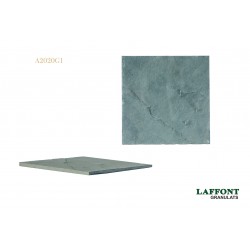 DALLES ARDOISE 20X20X1 CM - GRIS