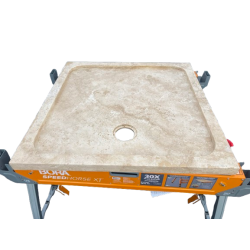 SB6 BAC DOUCHE 90X90X5 CM - TRAVERTIN LIGHT