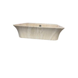 VASQUE CERAMIQUE EFFET MARBRE AVEC TROU DE ROBINET