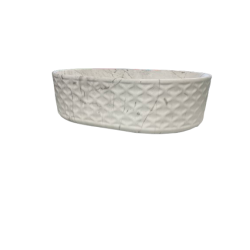 VASQUE CERAMIQUE FORME BERCEAU EFFET MARBRE