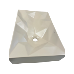 VASQUE CERAMIQUE RECTANGULAIRE INTERIEUR IRREGULIER