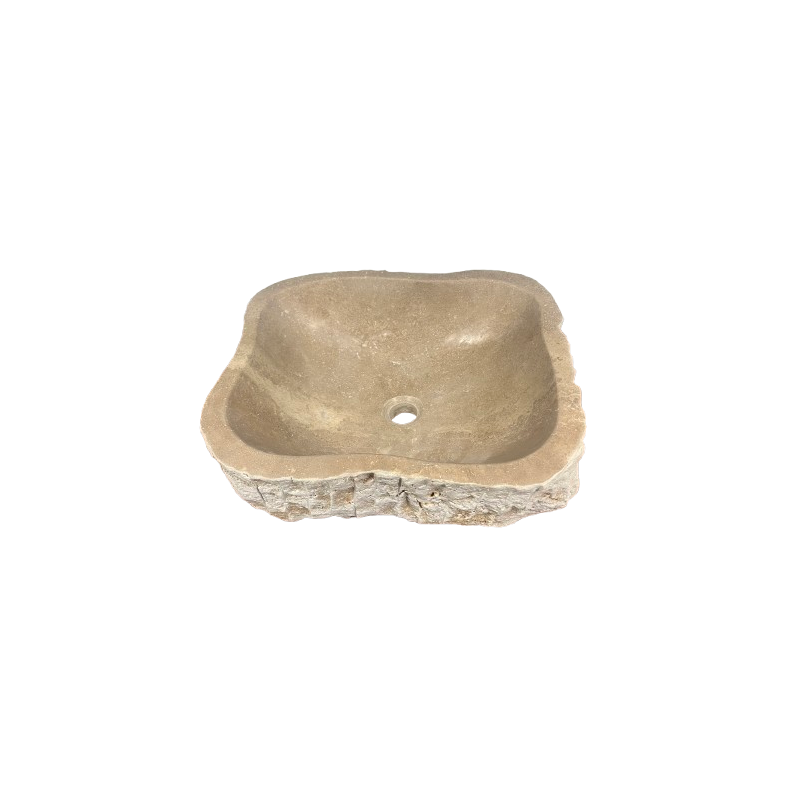 SS12 VASQUE POLYMORPHE 15X55X75 CM - TRAVERTIN LIGHT