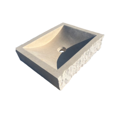 SS17 VASQUE 40X10X50 CM - TRAVERTIN LIGHT