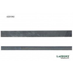 BORDURE ARDOISE 200X10X2 CM - NOIR