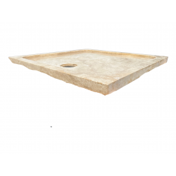 SB6 BAC DOUCHE 90X90X5 CM - TRAVERTIN LIGHT