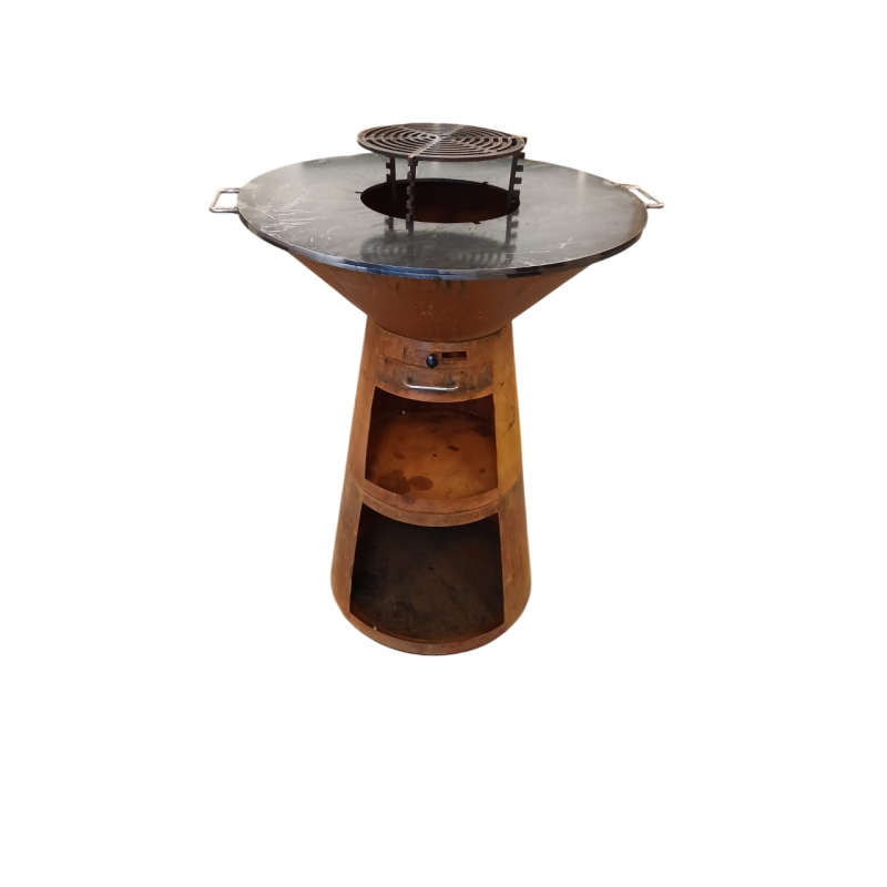 BRASERO CORTEN Ø 60 CM HT 80,5 CM - LA BREZZ