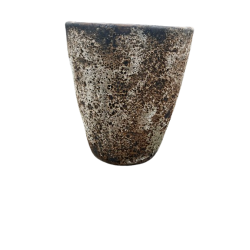 POT CONIC EMAIL SAND WHITE Ø 51 CM HT. 60 CM REF. 3543