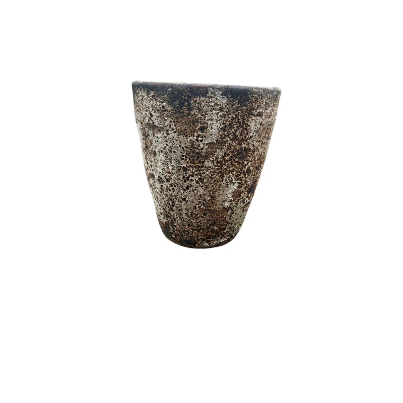 POT CONIC EMAIL SAND WHITE Ø 51 CM HT. 60 CM REF. 3543