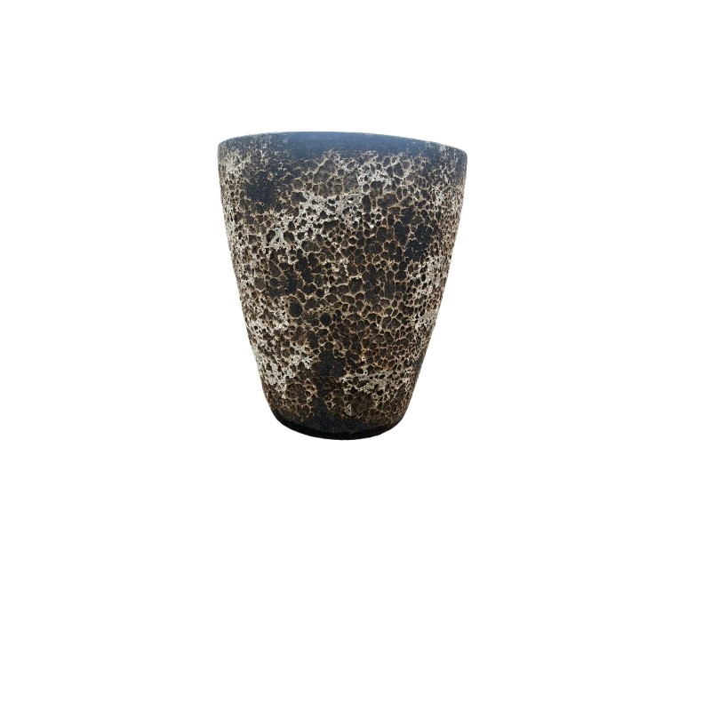 POT CONIC EMAIL SAND WHITE Ø 38 CM HT. 47 CM REF. 3544