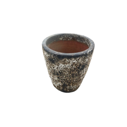 POT CONIC EMAIL SAND WHITE Ø 38 CM HT. 47 CM REF. 3544