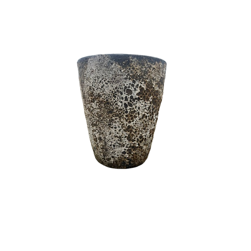 POT CONIC EMAIL SAND WHITE Ø 31 CM HT. 37 CM REF. 3545