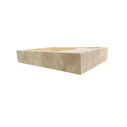 SS33 EVIER 1 BAC + EGOUTTOIR 15X60X90 CM - TRAVERTIN LIGHT