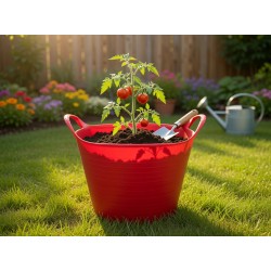 TUBTRUG S 14 L H. 23 CM Ø 33 CM - ROUGE