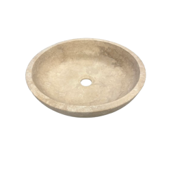 DEMI VASQUE TRAVERTIN Ø 45 CM - LIGHT