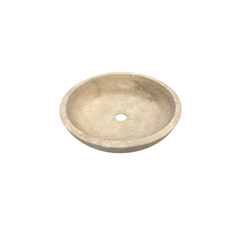 DEMI VASQUE TRAVERTIN Ø 45 CM - LIGHT