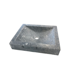 SS11 VASQUE RECTANGULAIRE PRISMA 40X10X50 CM - MARBRE NOIR