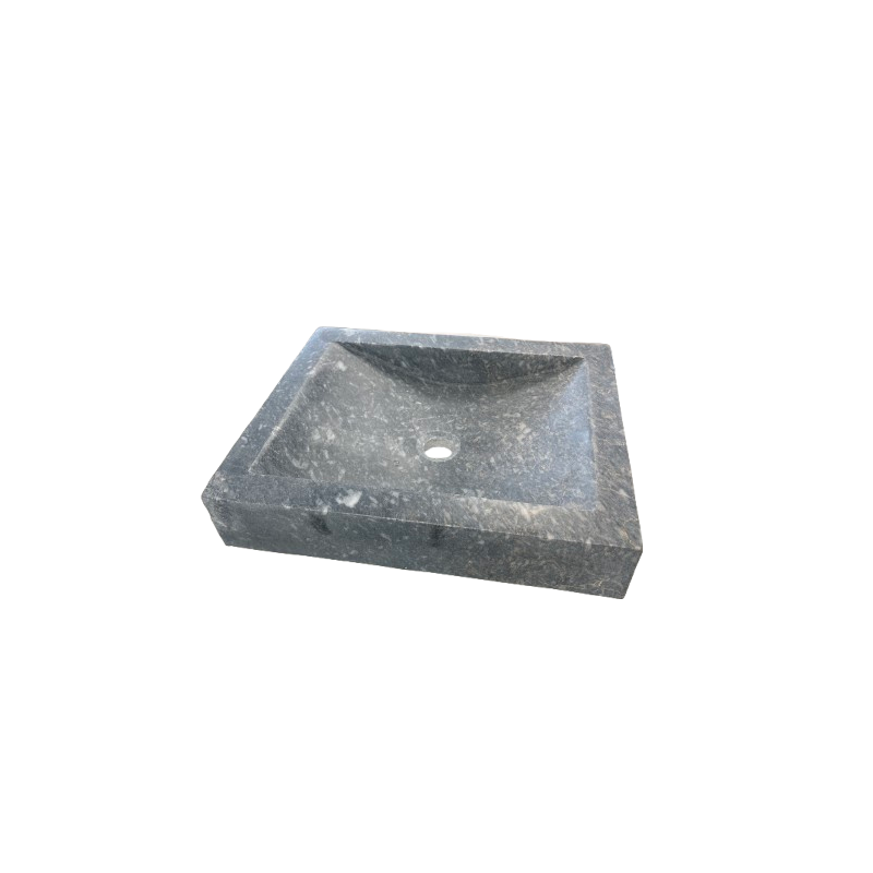 SS11 VASQUE RECTANGULAIRE PRISMA 40X10X50 CM - MARBRE NOIR