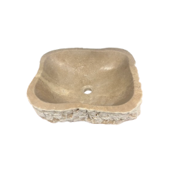 SS12 VASQUE POLYMORPHE 15X55X75 CM - TRAVERTIN LIGHT