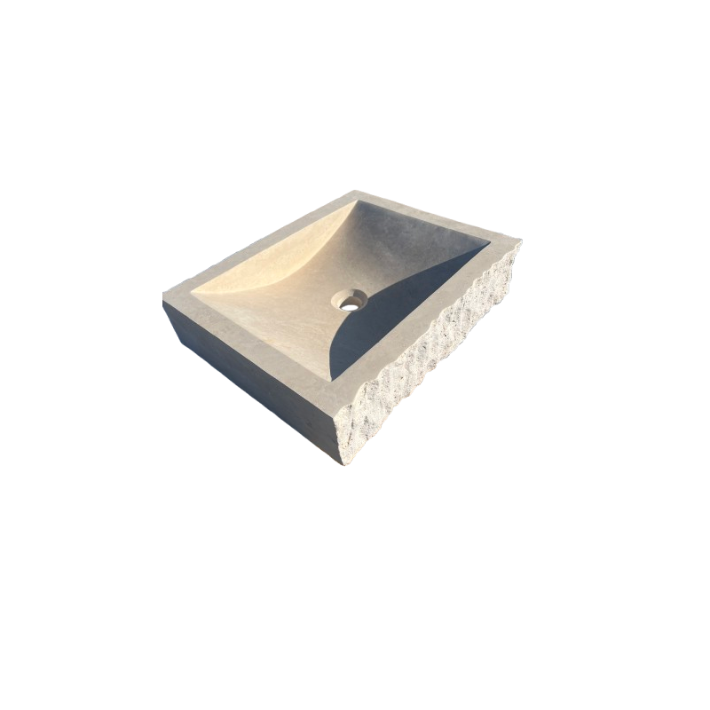 SS17 VASQUE 40X10X50 CM - TRAVERTIN LIGHT