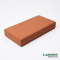 BRIQUE FORAINE TIERCE 28X13X4,5 CM - ROUGE ORANGE