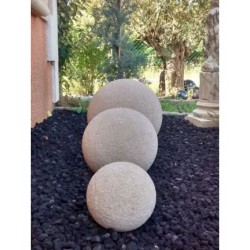 BOULE PIERRE RECONSTITUEE Ø 20 CM