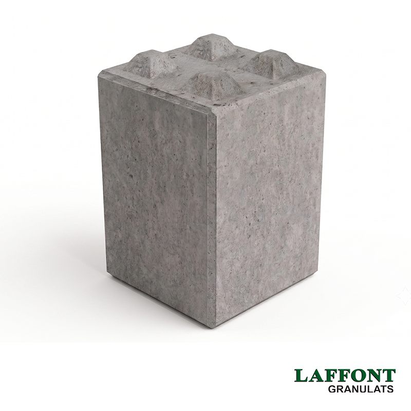 BLOC BETON EMPILABLE 60X60X90 CM - 0,75 T