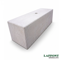 BLOC BETON EMPILABLE LISSE 180X60X60 CM - 1,5 T