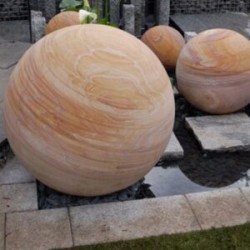 SPHERE SATURNE GRES RAINBOW Ø 50 CM