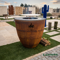 BRASERO CORTEN FORME VASE Ø 100 CM - LA  BREZZ