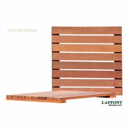 DALLE TERRASSE BOIS EXOTIQUE BRESIL 500X500X38 MM
