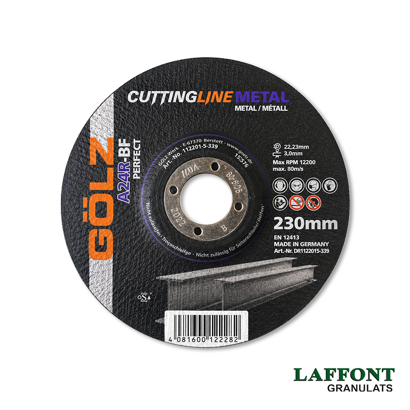 DISQUE GOLZ A TRONCONNER ACIER A24R Ø 230 MM