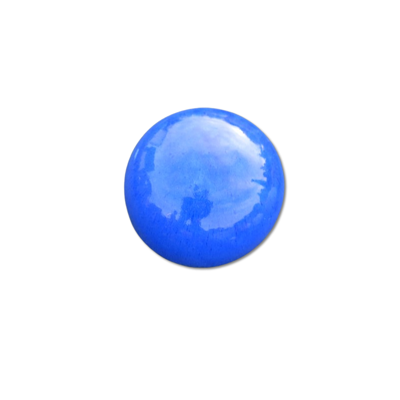 BOULE TERRE CUITE EMAILLE BLEU Ø 36 CM - REF 0473