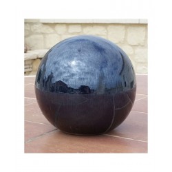 BOULE EMAILLE NOIR Ø 36 CM HT. 36 CM - REF 1813