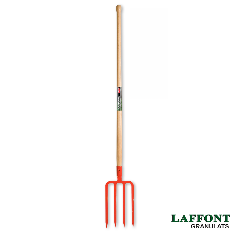 FOURCHE BECHE DOUILLE 4 DENTS 300X180 MM MANCHE BOULE 1,15 M
