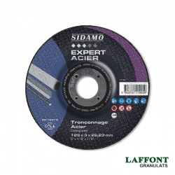 DISQUE A TRONCONNER EXPERT ACIER Ø 125 MM - SIDAMO