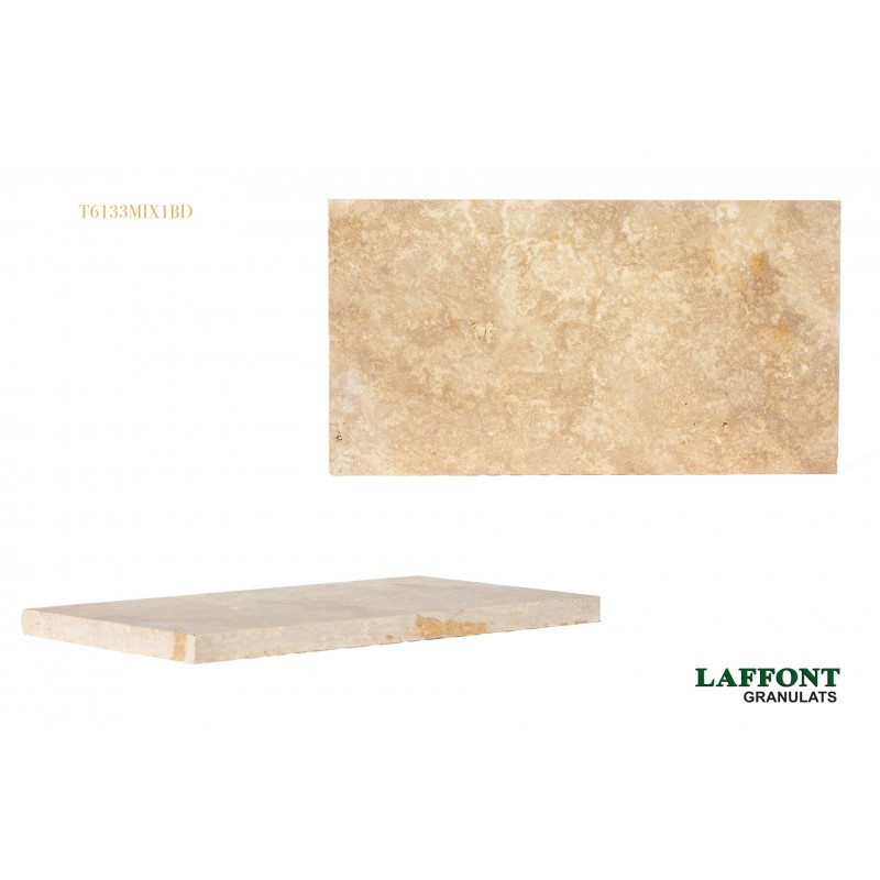 MARGELLE TRAVERTIN BEIGE BD 61X33X3CM - MIX 1