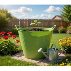 TUBTRUG M 26 L H. 30 CM Ø 39 CM - PISTACHE