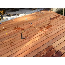 LAME TERRASSE JATOBA 145 MM EP 21 MM  - LG +/- 2,75 M (9' - 0,398 M2)