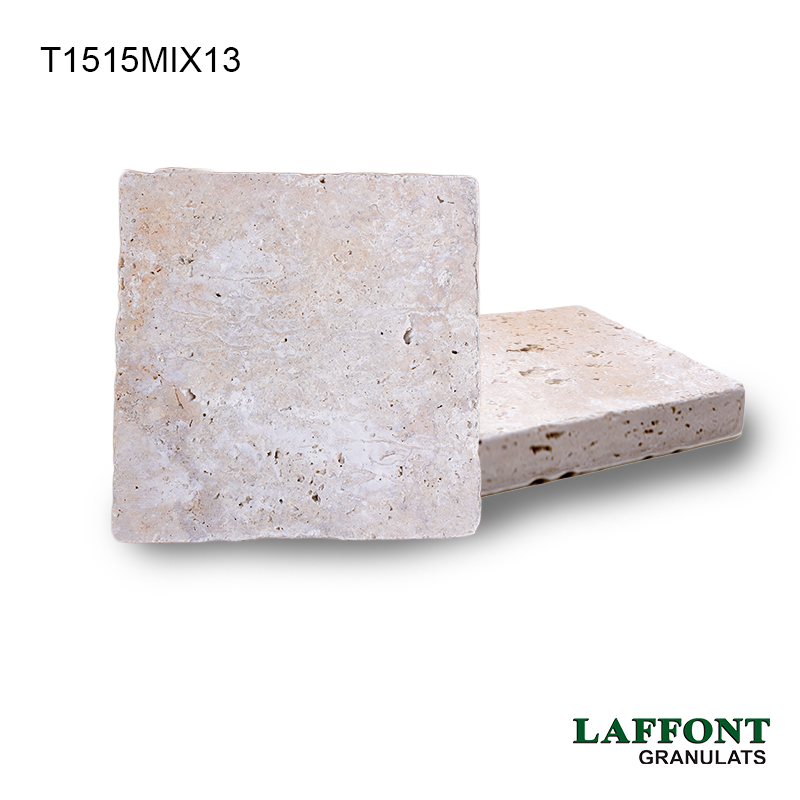 TRAVERTIN BEIGE 15X15X3 CM - MIX 1