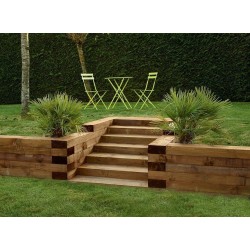 TRAVERSES ECOLOGIQUES EN PIN TRAITEES CL 4 1ER CHOIX 100X20X12 CM