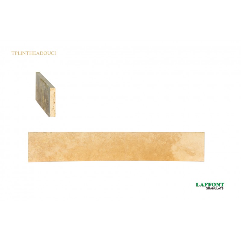 PLINTHE TRAVERTIN BEIGE 40,6X7X1,2 CM - ADOUCI