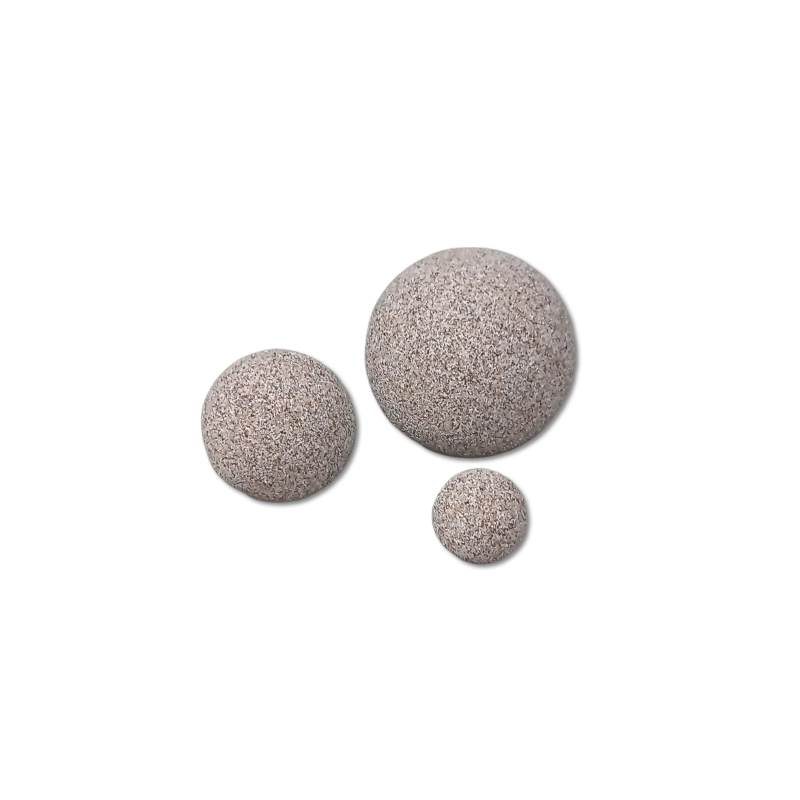 TRIO SPHERES RESINE Ø 15 / 25 / 35 CM GRAVIER MARBRE ETNA
