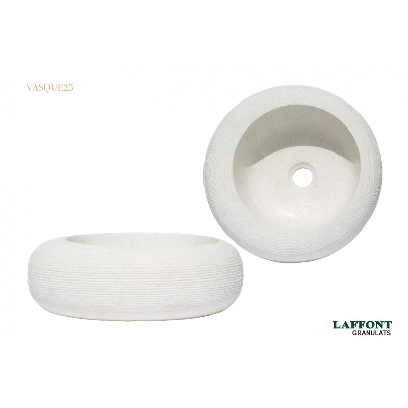 VASQUE GALET STRIE INDONESIE HT 14 CM - BEIGE