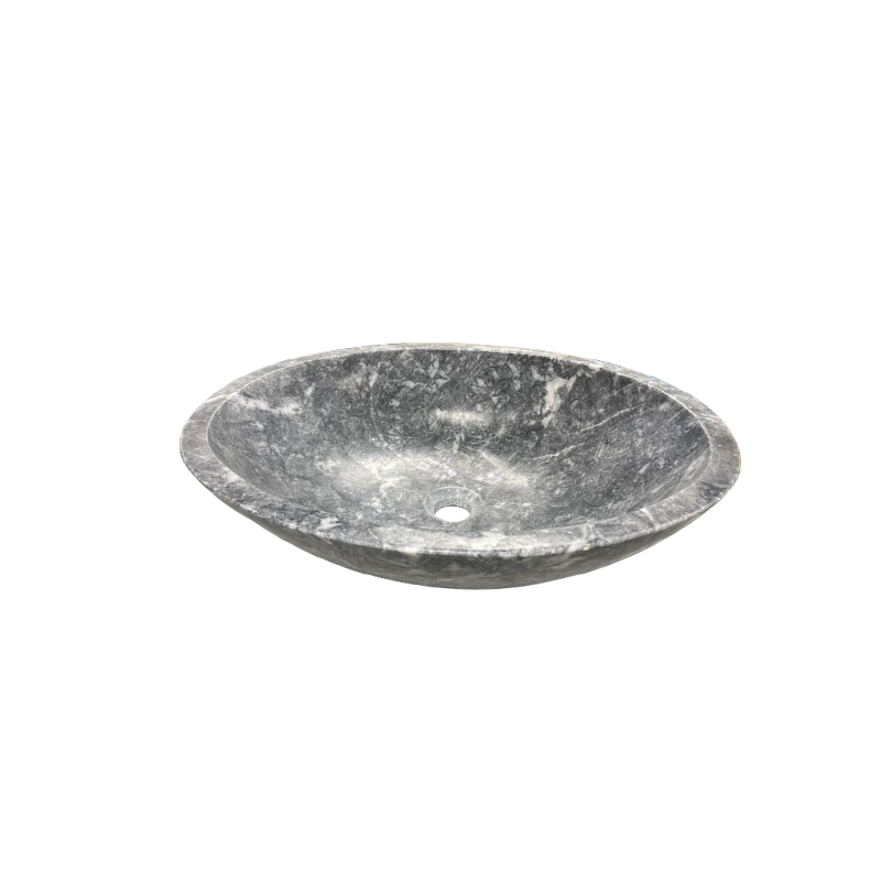 VASQUE OVALE BLUE STONE NOIR