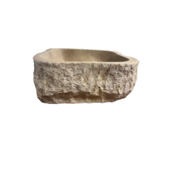 SS12 VASQUE POLYMORPHE 15X55X75 CM - TRAVERTIN LIGHT