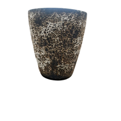 POT CONIC EMAIL SAND WHITE Ø 38 CM HT. 47 CM REF. 3544