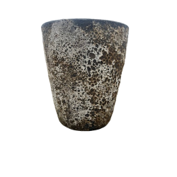 POT CONIC EMAIL SAND WHITE Ø 31 CM HT. 37 CM REF. 3545