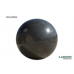 SPHERE ZEN NOIR POLI Ø 20 CM