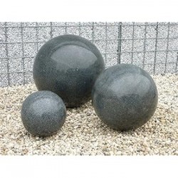 SPHERE ZEN NOIR POLI Ø 20 CM