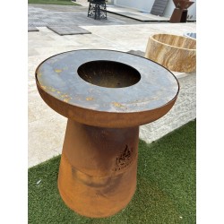 BRASERO CORTEN Ø 60 CM HT. 80,5 CM - LA BREZZ